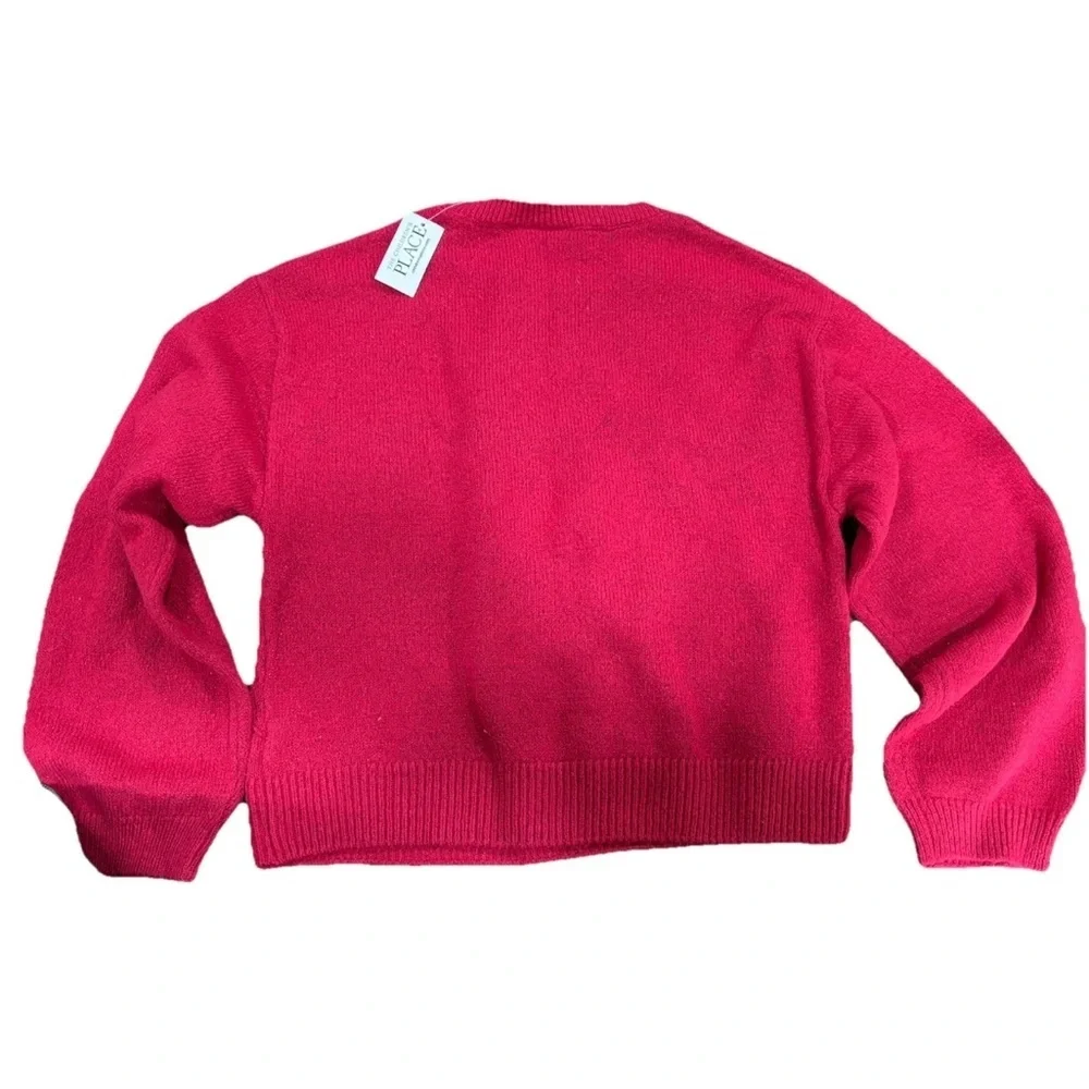 The Children's Place Pink Snowman Sweater